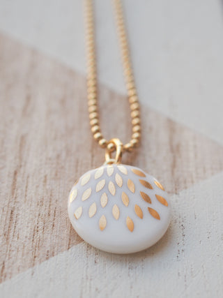 Necklace Magic Drops Gold & White