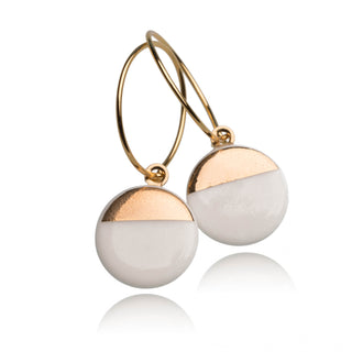 Earrings Sunrise Gold & White