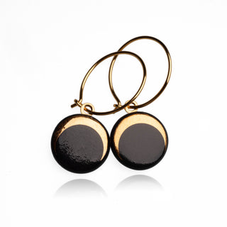 Earrings Luna Gold & Black