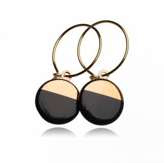 Boucles d'oreilles Sunrise Doré & Noir