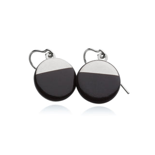 Boucles d'oreilles Sunrise Argent & Noir