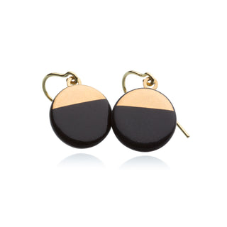 Boucles d'oreilles Sunrise Doré & Noir
