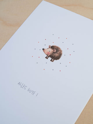 Postkarte "Igel"