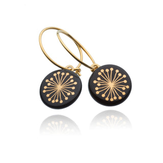 Earrings Fiori Gold & Black