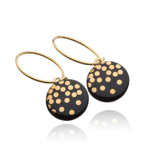 Earrings Goldrain Gold & Black