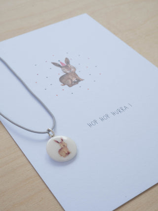 Kette & Karte "Hase"