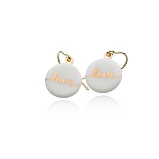 Earrings Fiori Gold & White