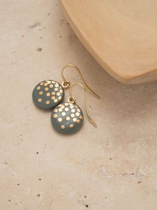 Boucles d'oreilles Gold Rain Or & Blanc