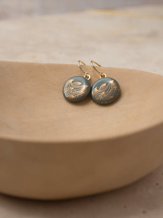 Boucles d'oreilles Océan Or & Blanc