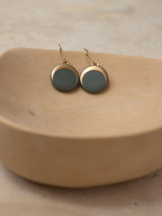 Boucles d'oreilles Luna Or & Blanc