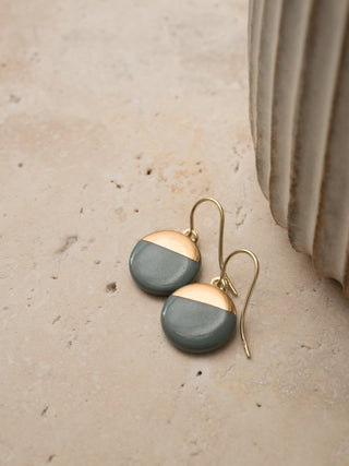 Boucles d'oreilles Sunrise Doré & Blanc