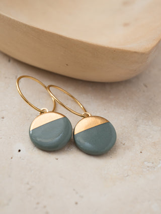Boucles d'oreilles Sunrise Doré & Blanc