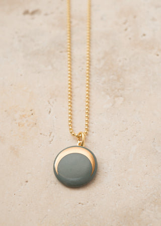 Collier Luna Or & Blanc