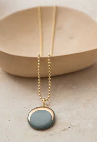 Collier Luna Or & Blanc