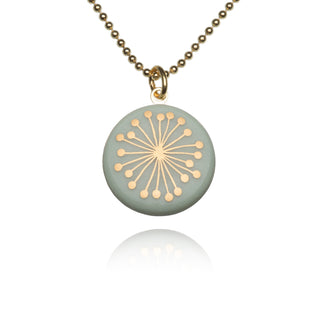 Collier Fiori Or & Menthe