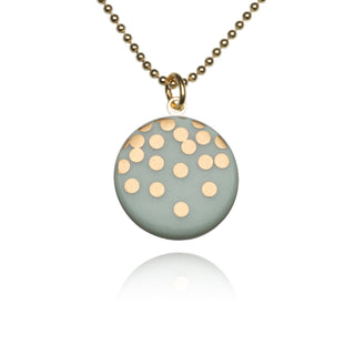 Collier Gold Rain Or & Menthe