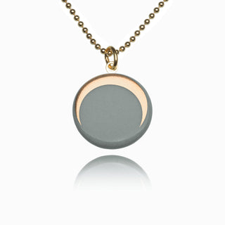 Collier Luna Or & Blanc