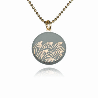 Necklace Ocean Gold & White