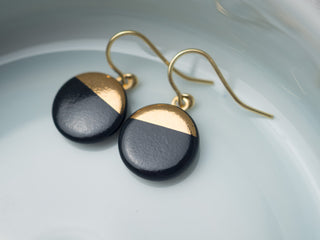 Boucles d'oreilles Sunrise Doré & Noir