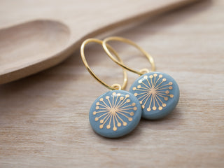 Earrings Fiori Gold & Turquoise
