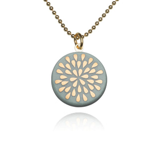 Necklace Drop Gold & Mint