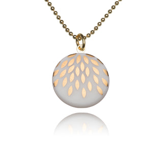Necklace Magic Drops Gold & White