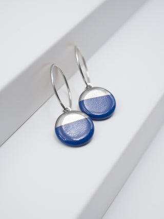 Ohrringe Sunrise Silber & Blau