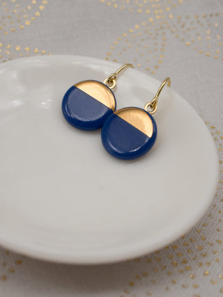 Ohrringe Sunrise Gold & Blau