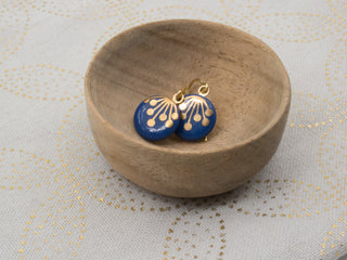 Boucles d'oreilles Dolde Or & Bleu