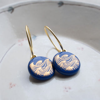 Earrings Ocean Gold & Black