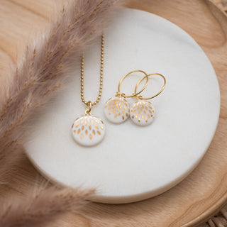 Necklace Magic Drops Gold & White