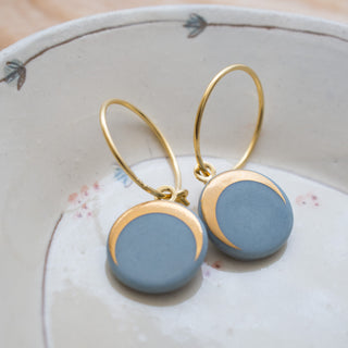 Earrings Luna Gold &amp; Turquoise