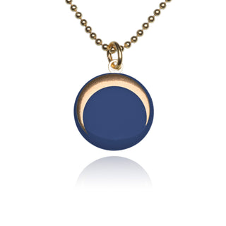 Collier Luna Or &amp; Bleu