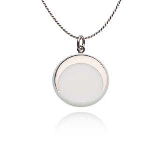 Collier Luna Argent &amp; Blanc