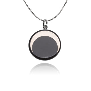 Collier Luna Argent &amp; Noir