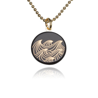 Necklace Ocean Gold &amp; Black