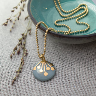 Necklace Umbel Gold &amp; Turquoise