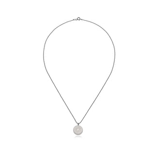 Collier Fiori Argent &amp; Blanc