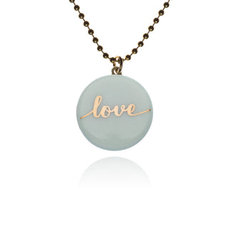 Necklace Umbel Gold &amp; Mint