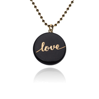 Necklace Umbel Gold &amp; Black