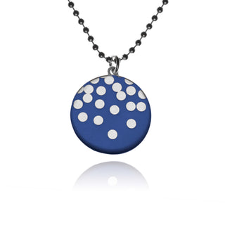 Collier Silver Rain Argent &amp; Bleu