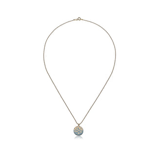 Gold Rain Necklace Gold &amp; Turquoise