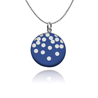 Collier Silver Rain Argent &amp; Bleu