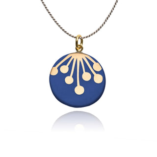 Kette Dolde Gold & Blau