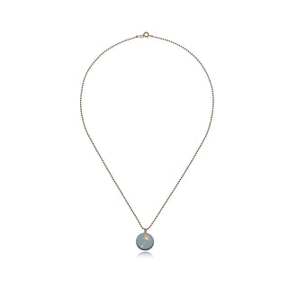 Collier pissenlit doré &amp; turquoise