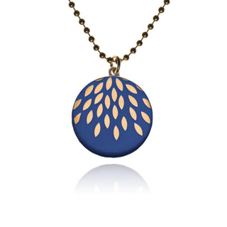 Kette Zaubertropfen Gold & Blau