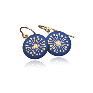 Boucles d'oreilles Fiori Or &amp; Bleu