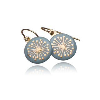 Earrings Fiori Gold &amp; Turquoise