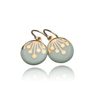 Earrings Umbel Gold &amp; Mint