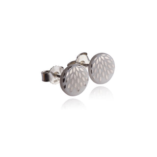 Boucles d'oreilles puces gouttes magiques argent &amp; blanc